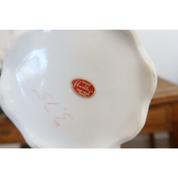 Set of 2 Vintage Japan Porcelain Lidded Canisters Sugar Dish Biscuit Jars - Picture 6 of 11